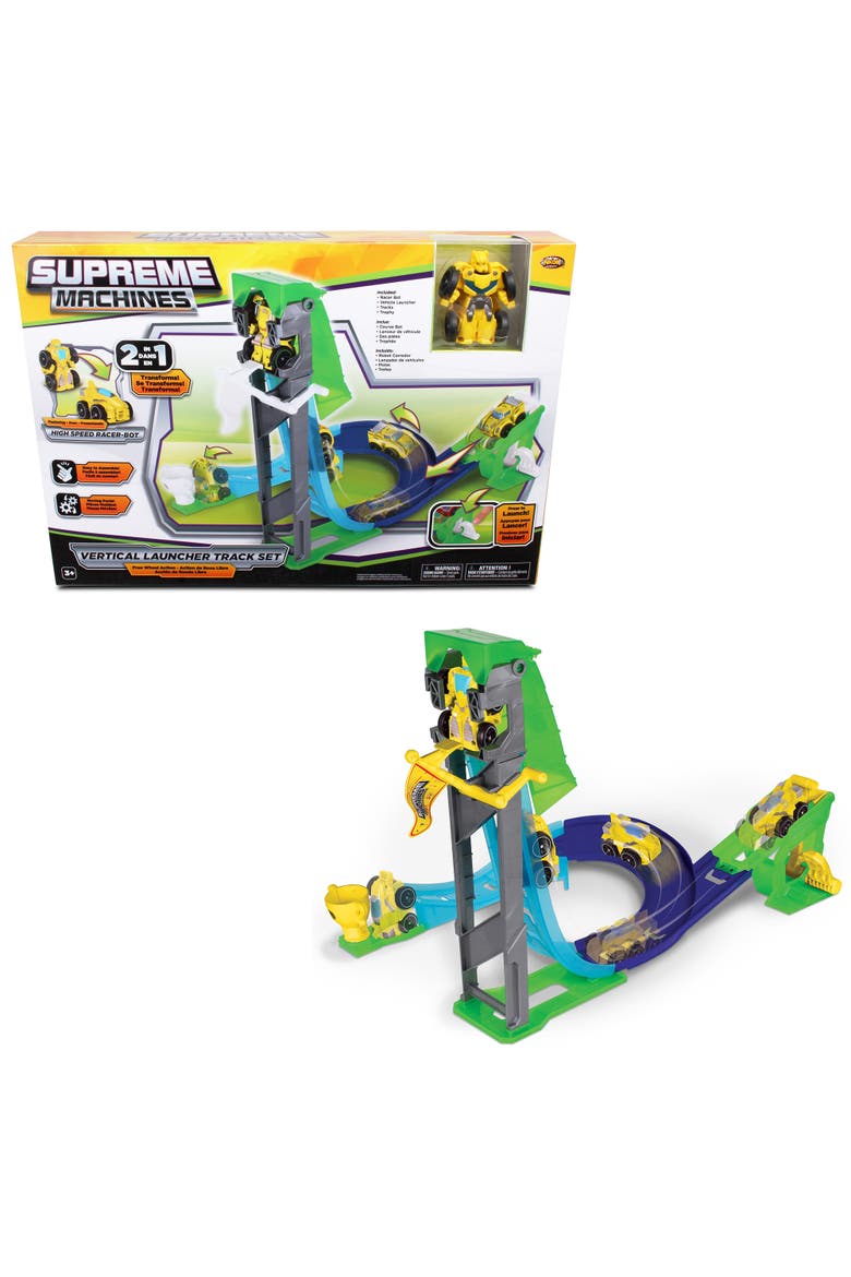 High Speed Racerbot Vertical Launcher Track, Alternate, color, Green