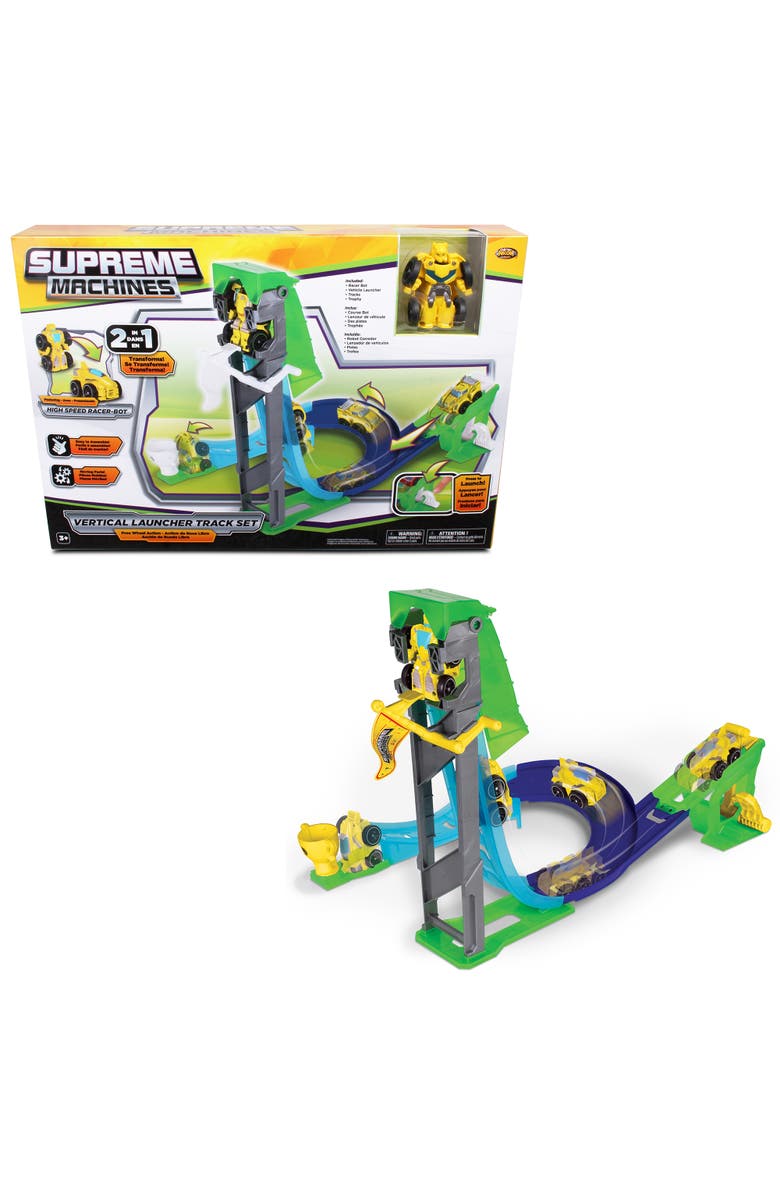 Supreme Machines High Speed Racerbot Vertical Launcher Track, Alternate, color, Green