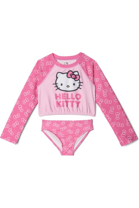 Swimwear Rash Guard and Bikini Bottom Set