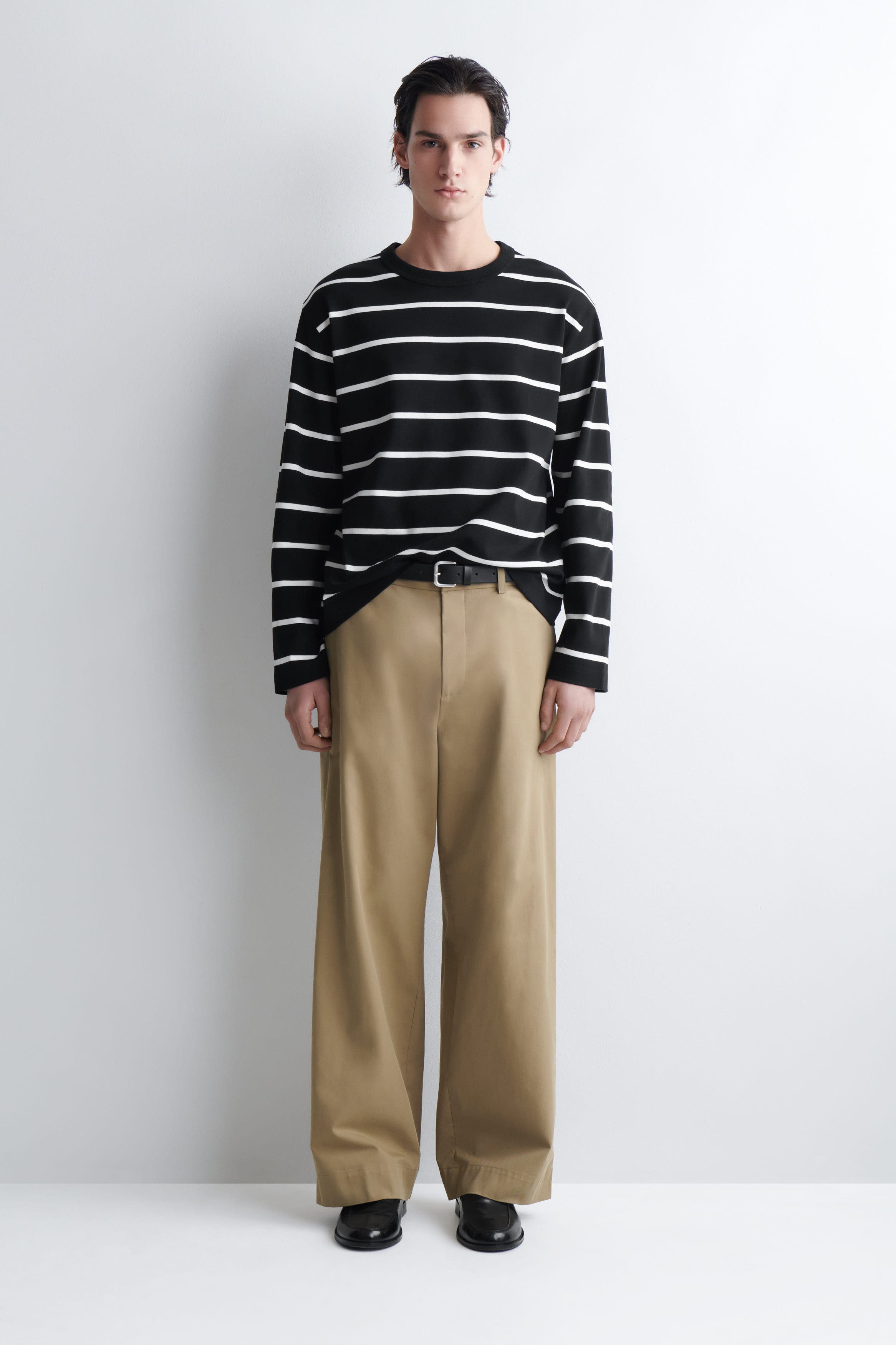 Relaxed Jersey Interlock Long-Sleeved T-Shirt - image 2
