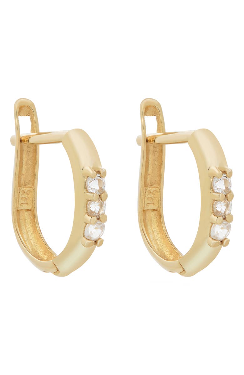 STONE AND STRAND Huggie Hoop Earrings, Alternate, color,