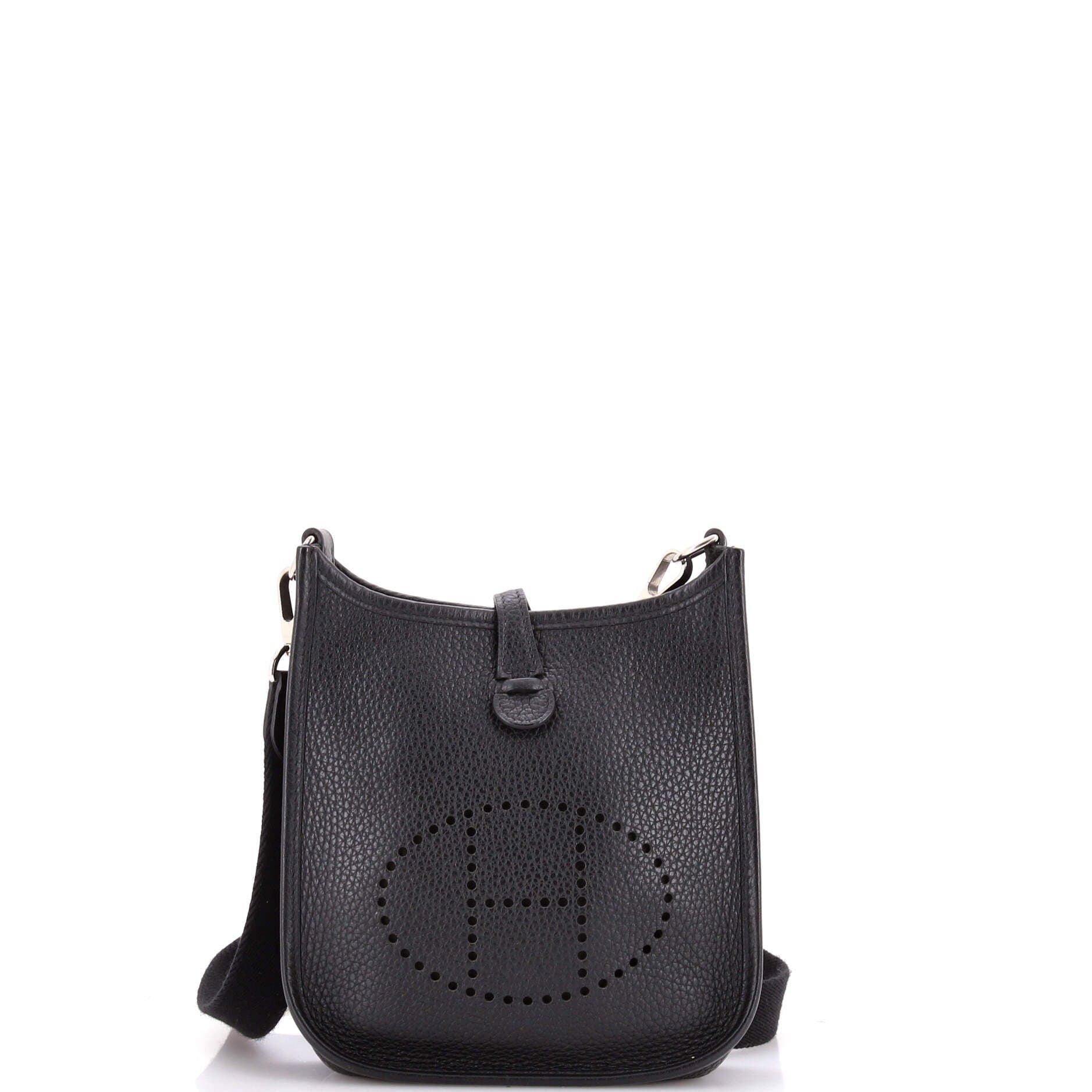 Pre-Owned Hermes Evelyne Bag Gen III Clemence TPM, Main, color, Noir