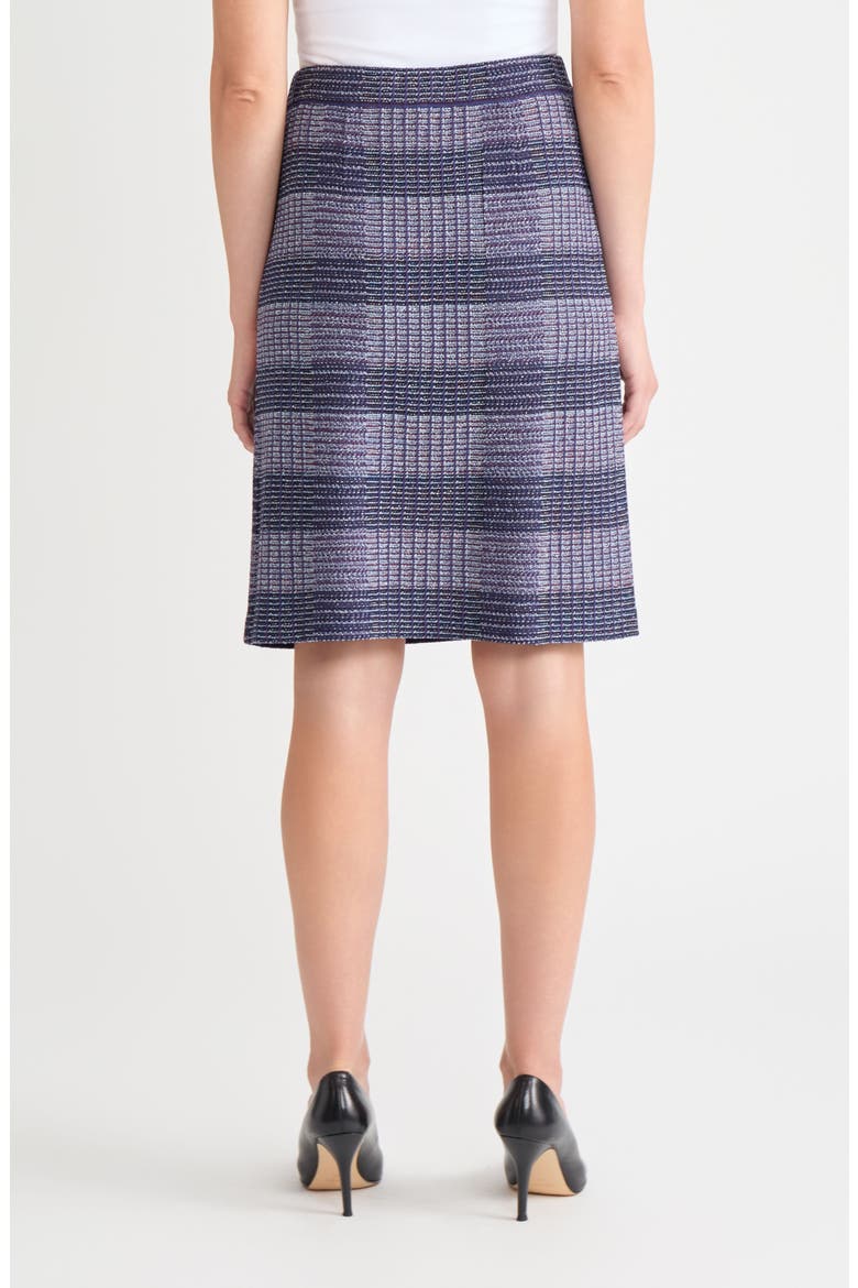 Knit Tweed Pull-On Pencil Skirt, Alternate, color, LAZULI BLU/SNGRA/BLU FROST/BLK