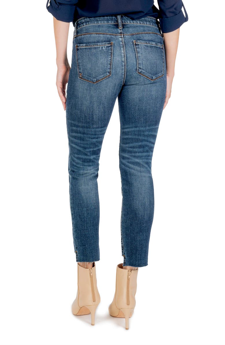 KUT from the Kloth Reese Raw Hem Ankle Straight Leg Jeans, Alternate, color,