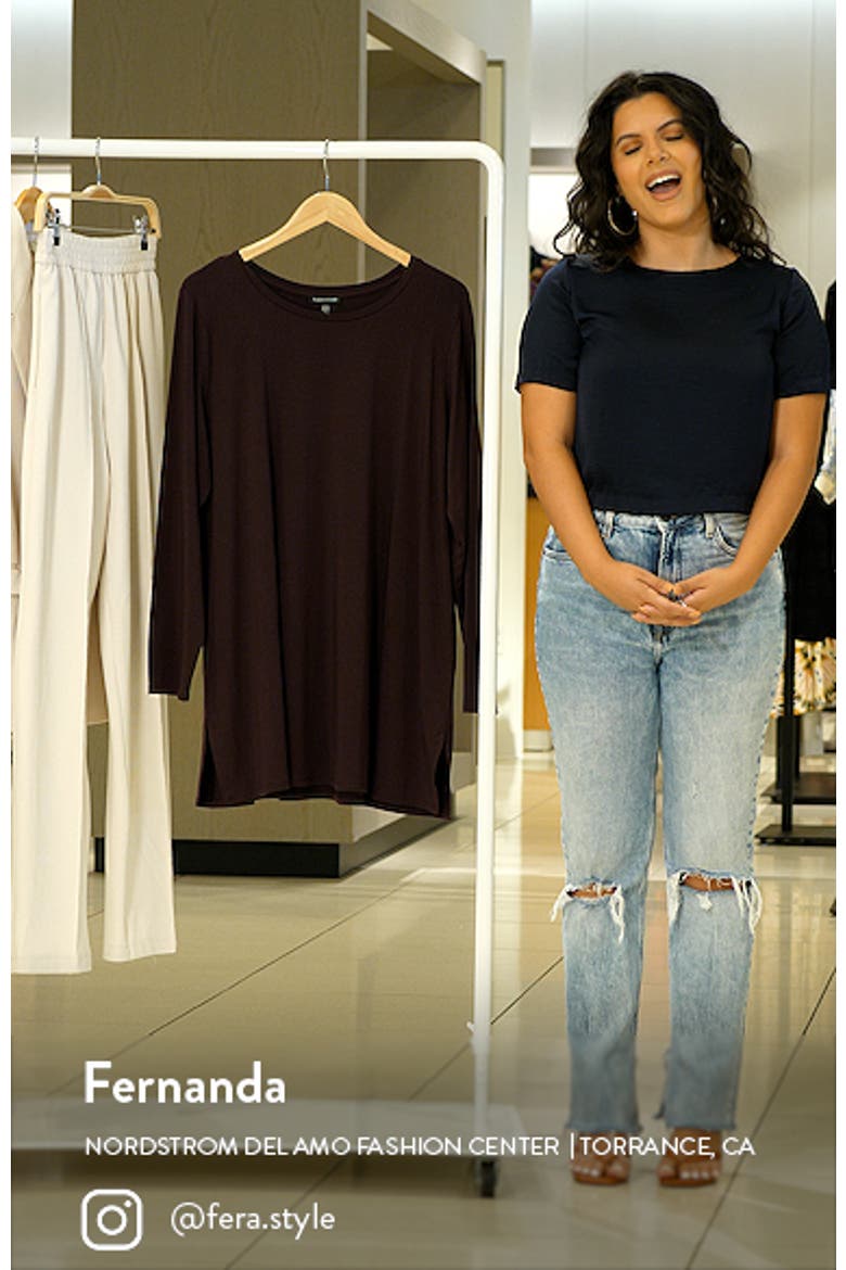Crewneck Long Sleeve Tunic Top video