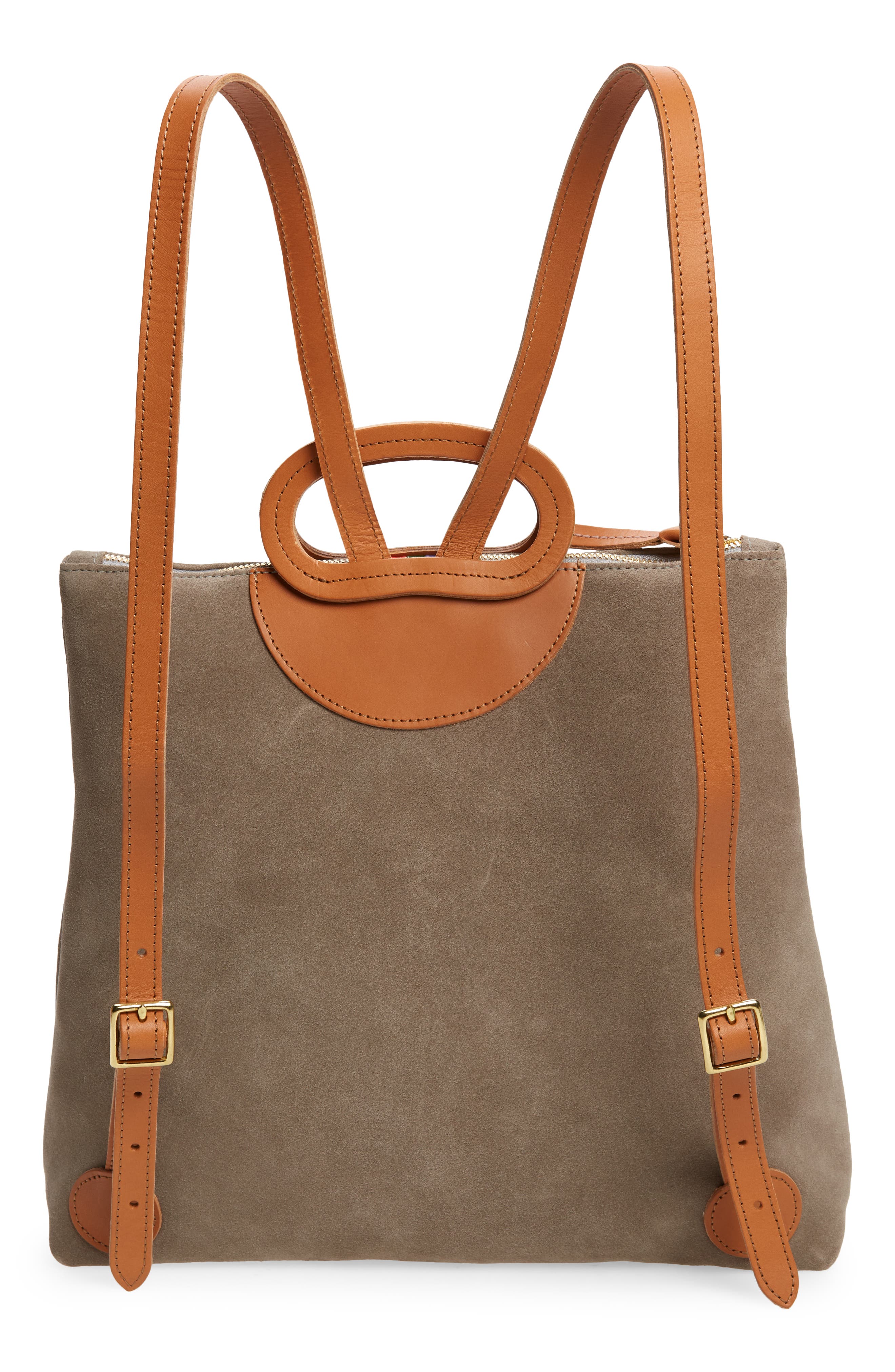Clare V. Marcelle Suede Backpack, Alternate, color, 