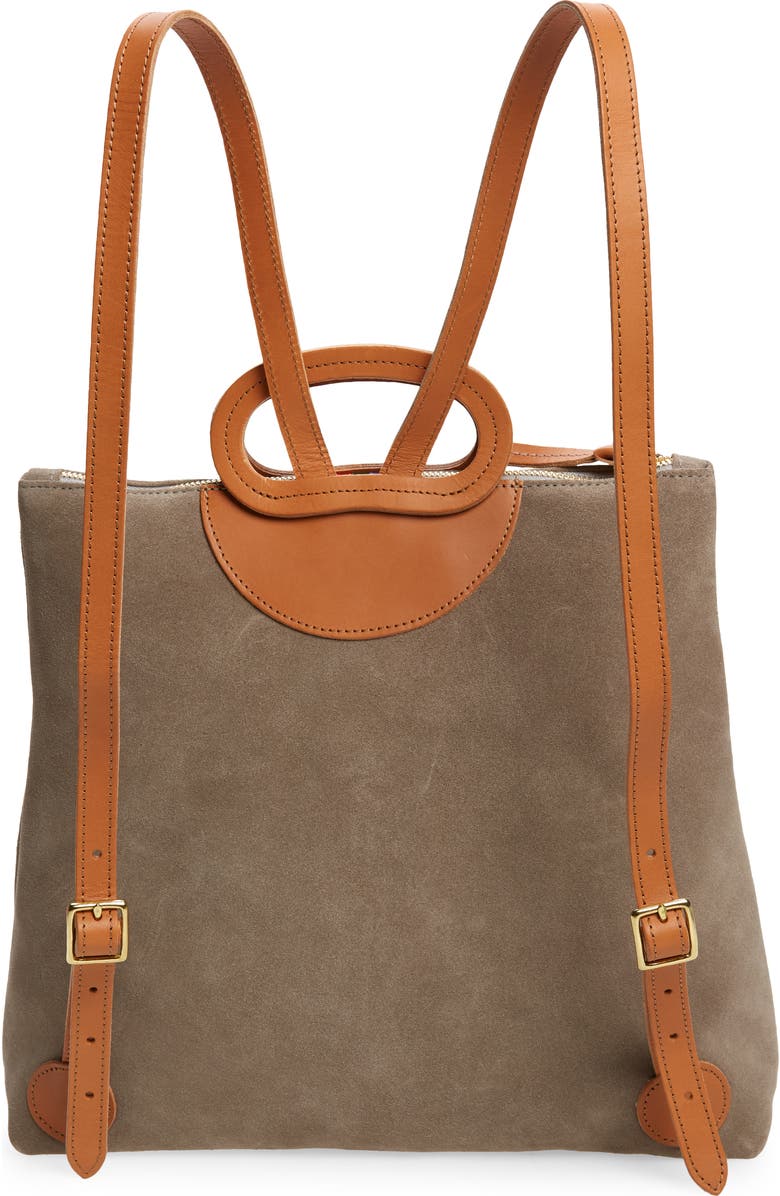 Clare V. Marcelle Suede Backpack, Alternate, color,