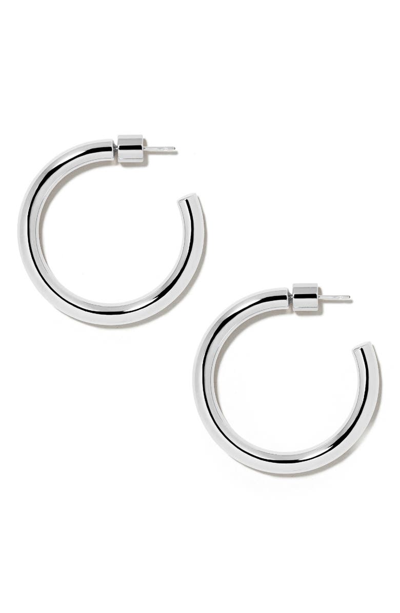 Jennifer Fisher Lilly Mini Hoops, 1-Inch, Main, color, Silver