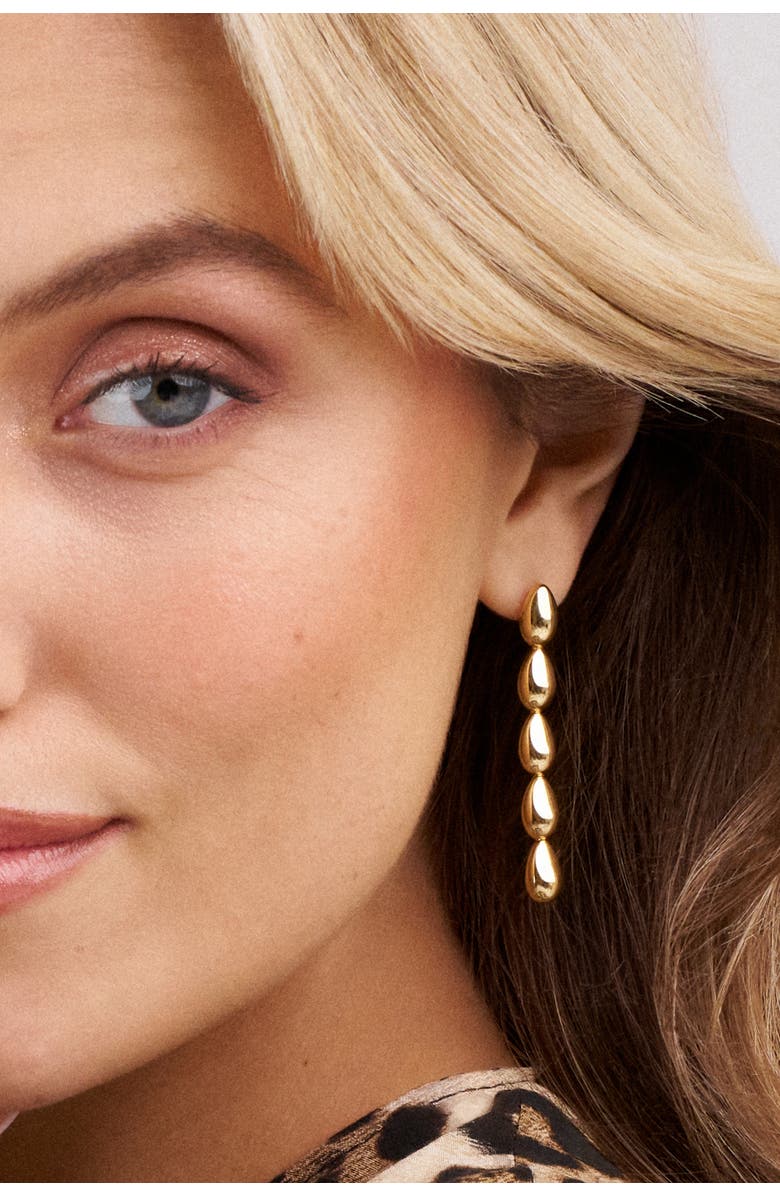 Sif Jakobs Jewellery Earrings Goccia Pianura, Alternate, color, 18K Gold Plated