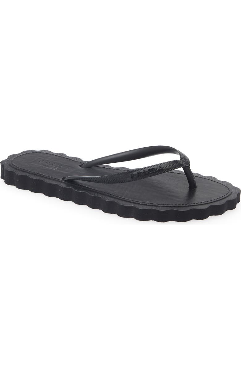 BRIZZA Cookie Cutter Flip Flop, Main, color, Black
