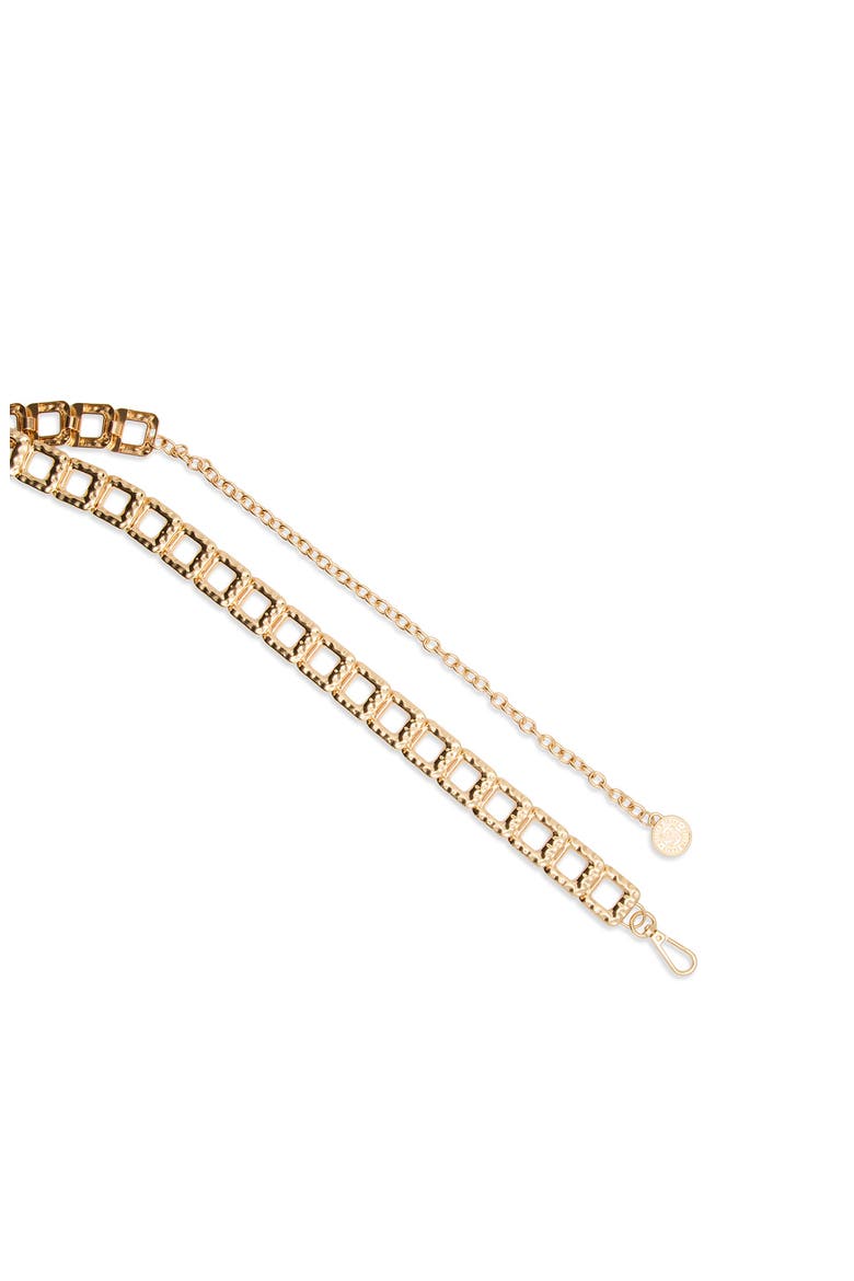 Square Ring Chain Belt, Alternate, color, GOLD