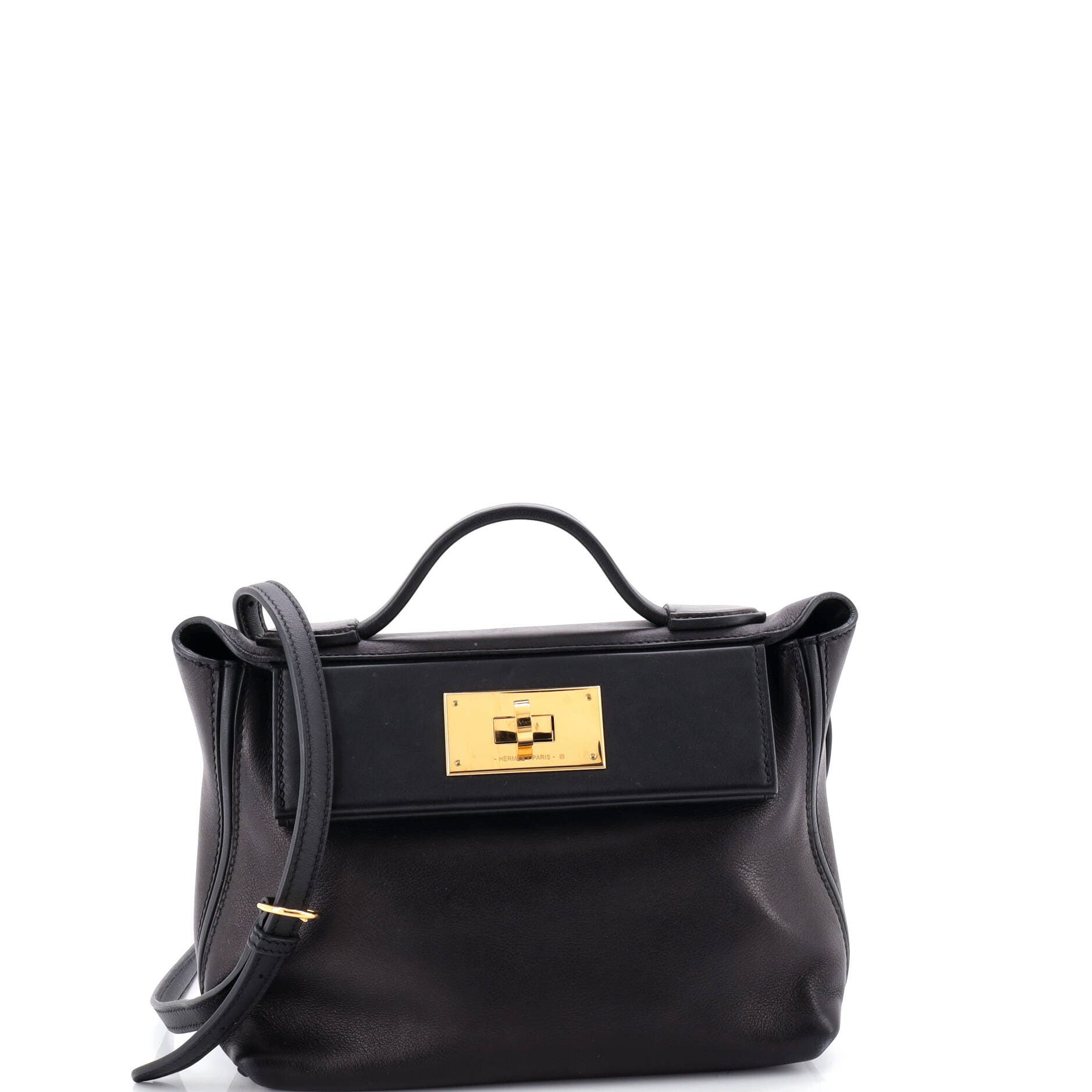 Pre-Owned Hermes 24/24 Bag Volupto with Swift 21, Main, color, Noir