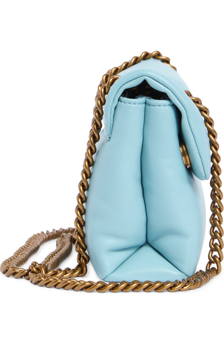 Kurt Geiger London Mini Kew Leather Shoulder Bag, Alternate, color, Mid Blue