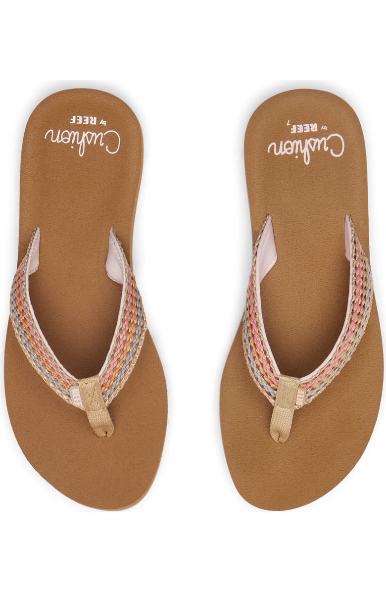 Reef Baja Elena Flip Flop, Alternate, color, Brown/ Pink