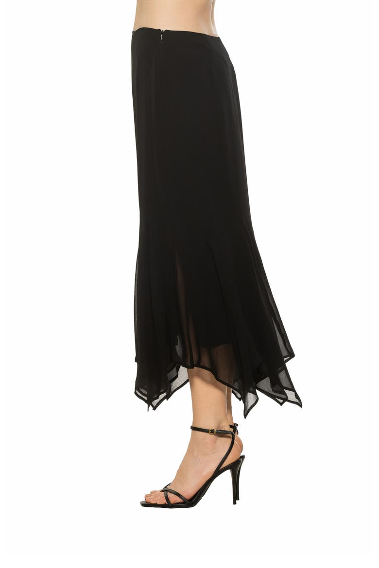 Connor Midi Skirt, Alternate, color, BLACK