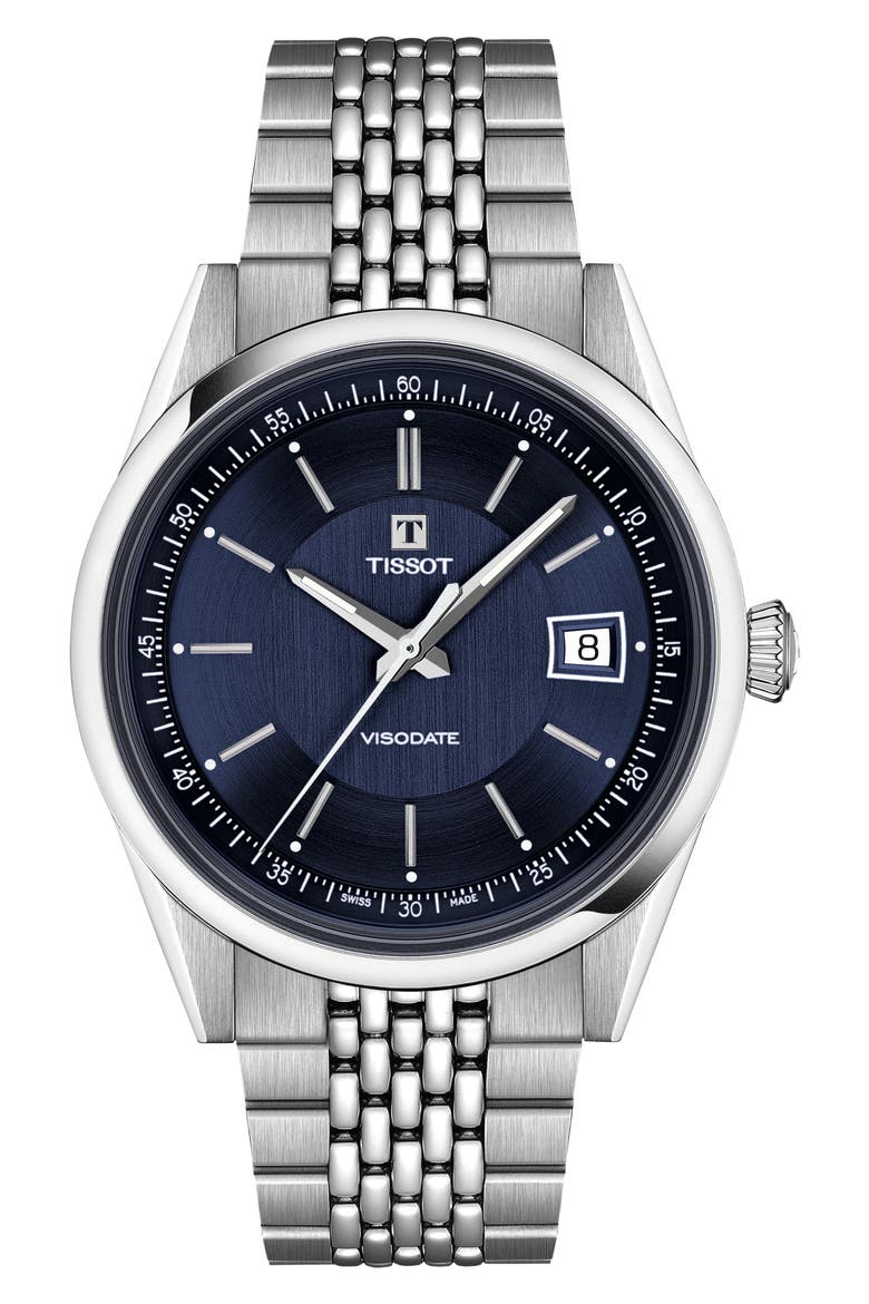 Visodate Automatic Watch, 39mm, Main, color, BLUE