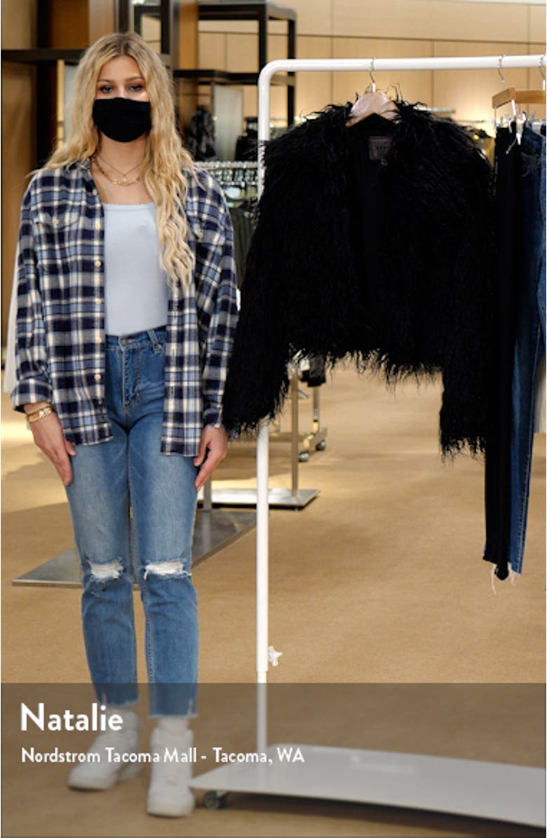 Faux Fur Crop Jacket, sales video thumbnail