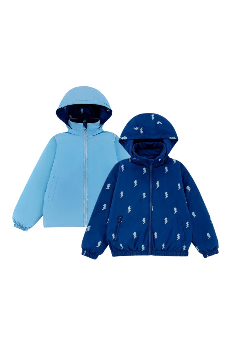 Kids' Max Rain Water Repellent Reversible Windbreaker, Alternate, color, BLUE
