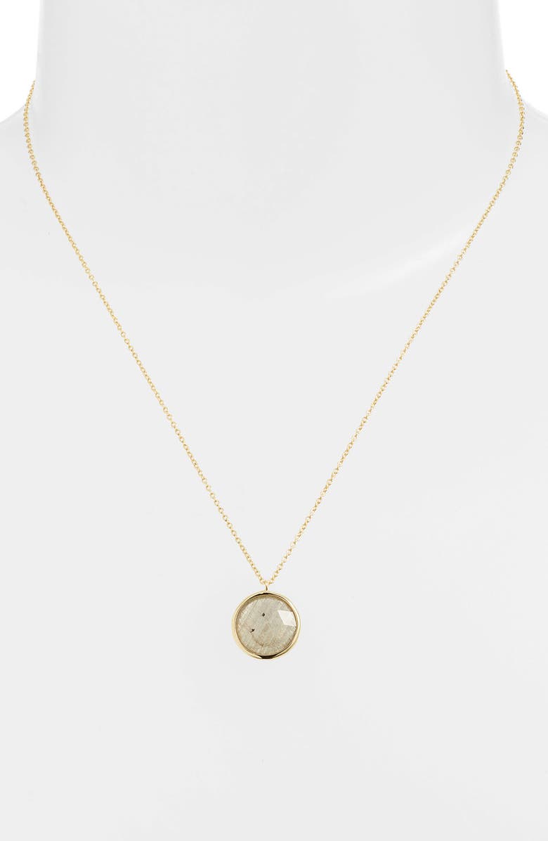 gorjana Olivia Adjustable Semiprecious Stone Charm Necklace, Alternate, color,