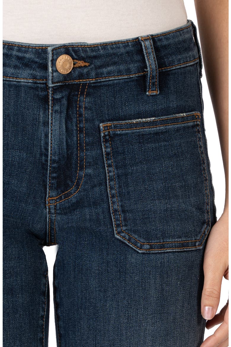 Ana Patch Pocket Flare Jeans, Alternate, color, DEDUCTIVE W/DK