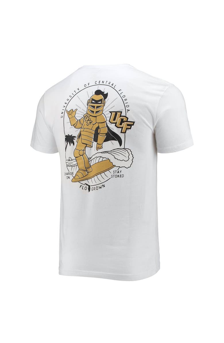 FLOGROWN Men's FloGrown White UCF Knights Knightro Surfer T-Shirt, Alternate, color, White