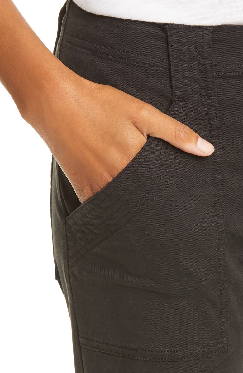 FRAME Trapunto Stitch Cuff Moto Pants, Alternate, color,