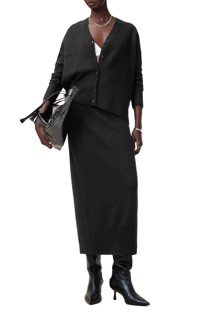 AllSaints Antonia Merino Wool Cardigan, Alternate, color,