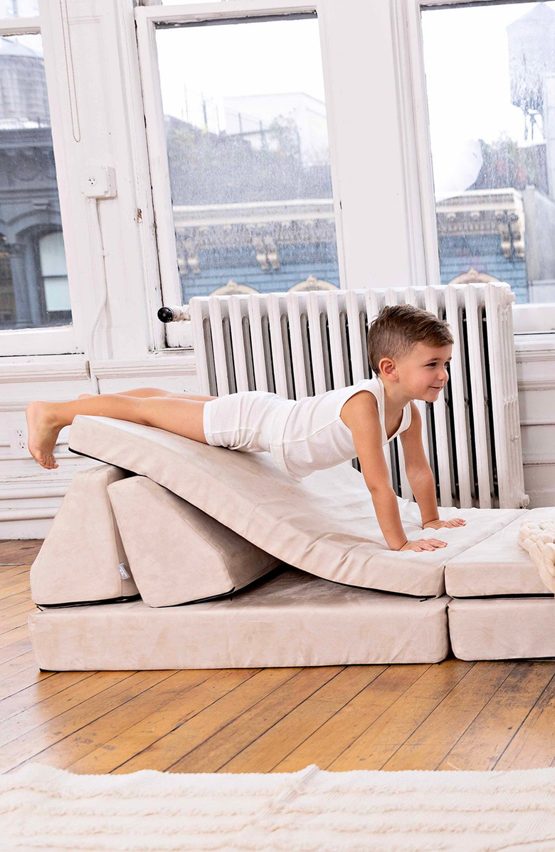 NoggiWear Ribbed Tank Tops, Alternate, color, Taupe / White