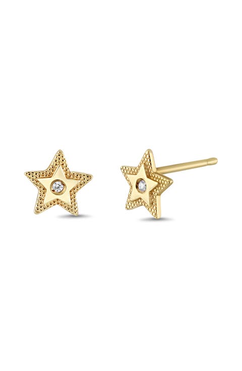 BL Icon Diamond Stud Earrings