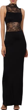 Alice + Olivia Nichol Lace Detail Gown