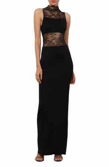 Alice + Olivia Nichol Lace Detail Gown