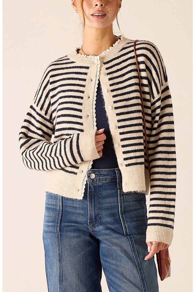 Lovelace Sweater, Main, color, Sailor Stripe