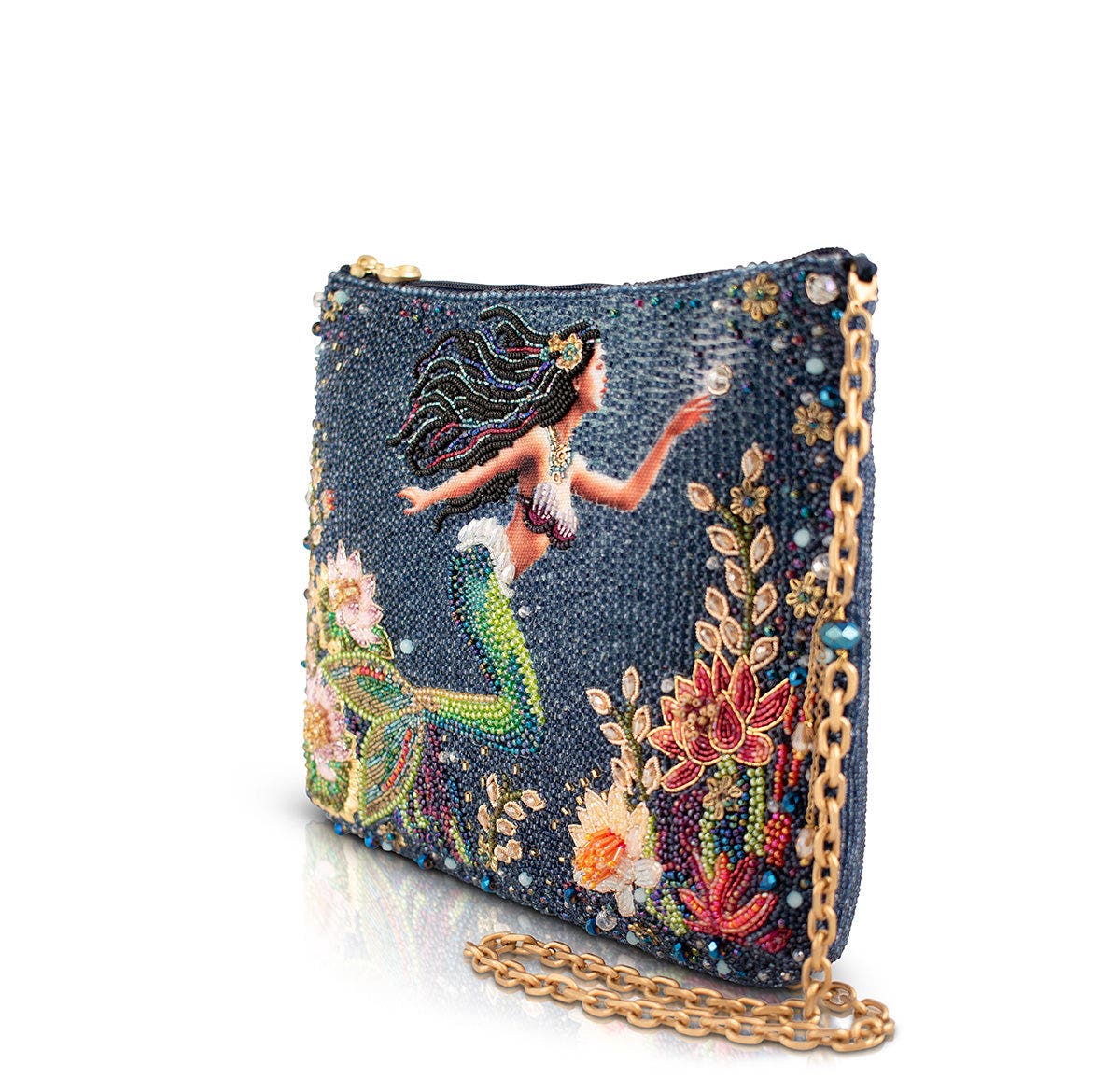Mary Frances Accessories Mermaid Magic Crossbody Handbag, Alternate, color, 