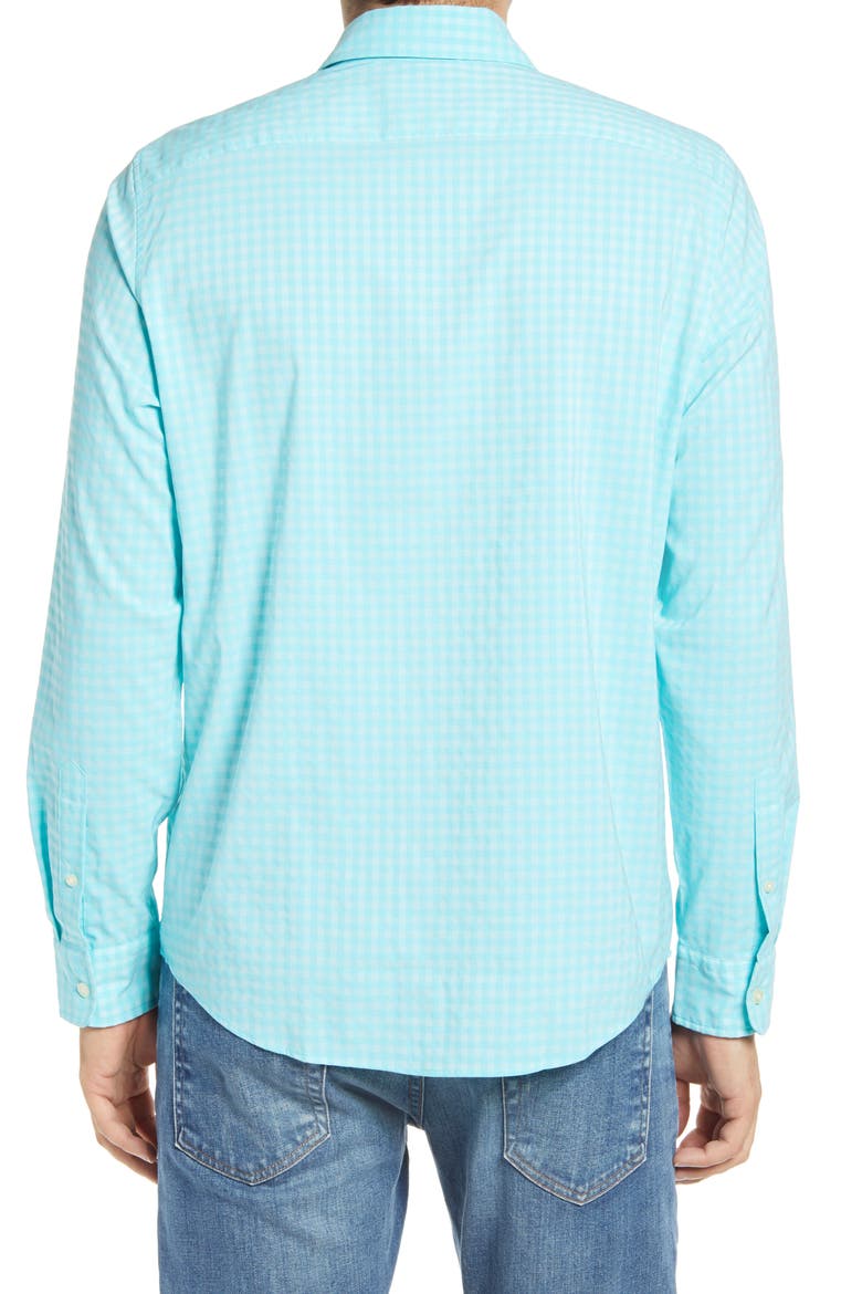 Slim Fit Wells Cooper Button-Up Shirt, Alternate, color, TURQS
