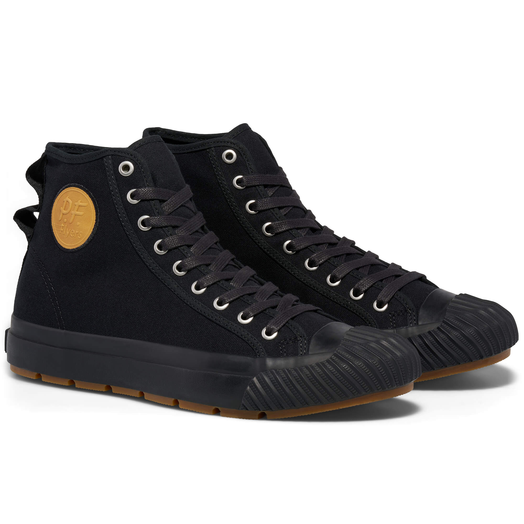P.F. Flyers Grounder High-Top Sneaker, Alternate, color, Black-Black