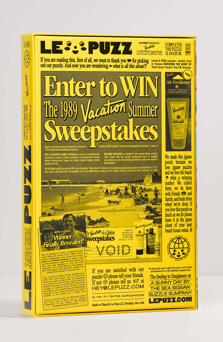 Le Puzz Vacation 1000 Piece Jigsaw Puzzle, Alternate, color, NO COLOR