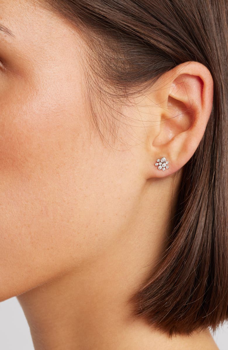 Meira T Diamond Cluster Stud Earrings, Alternate, color, 