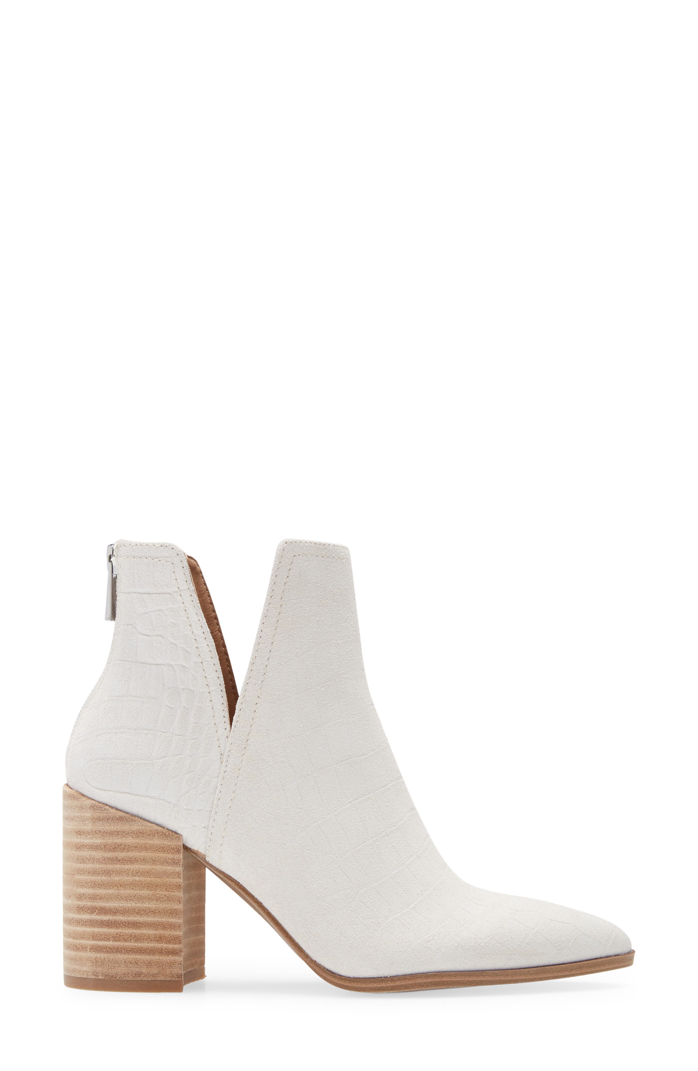 Darci Pointed Toe Bootie, Alternate, color, BONE CROCO