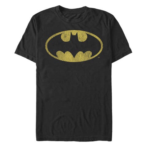 Men's Batman Logo Retro Caped Crusader  Graphic T-Shirt