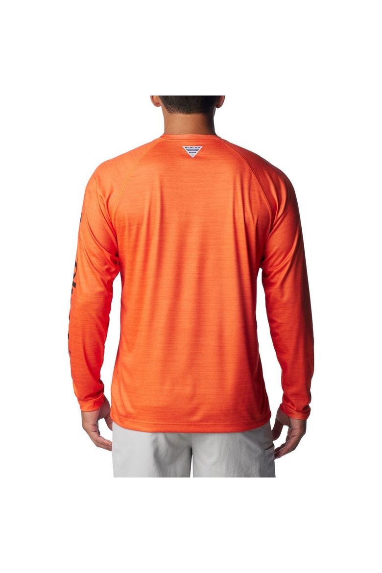 Men's Columbia  Orange Oregon State Beavers PFG Terminal Tackle Omni-Shade Raglan Long Sleeve T-Shirt, Alternate, color, Orange