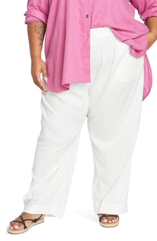 Universal Standard Iris Linen Blend Pull-on Pants