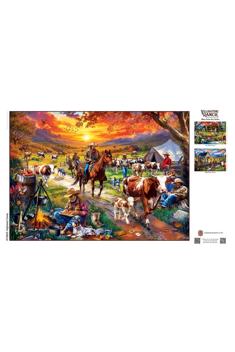 Highland Camp 1000 Piece Jigsaw Puzzle, Alternate, color, Multicolor