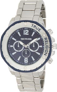 True Religion Chronograph Bracelet Watch, 43mm