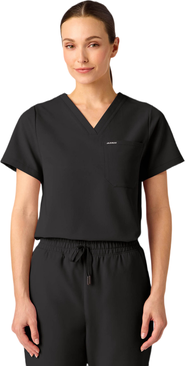 JAANUU Rhena Women's 1-Pocket Classic V-Neck Scrub Top