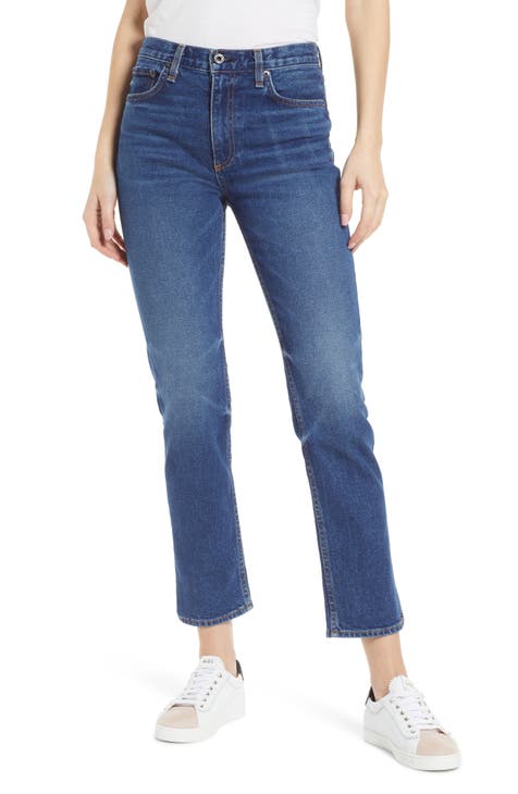 Mid Rise Straight Leg Jeans (Plus Size)