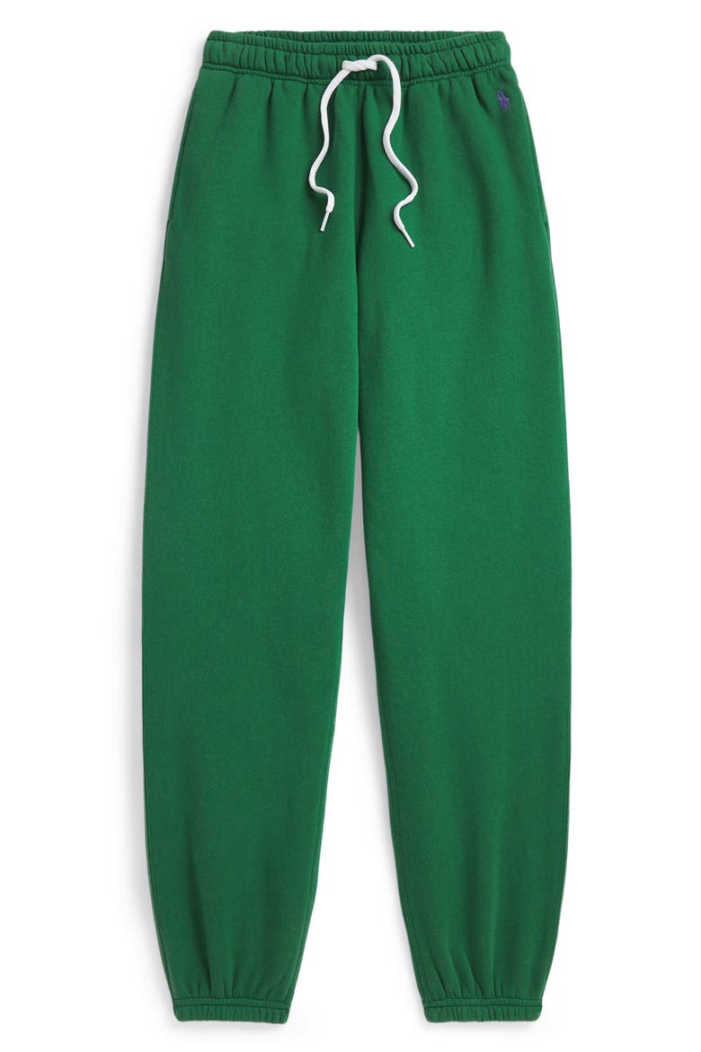 Cotton Blend Fleece Sweatpants, Main, color, BUSH GREEN