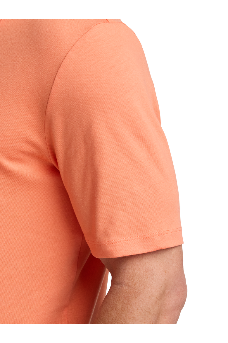 Mercerized Cotton Three Button Polo, Alternate, color, Melon
