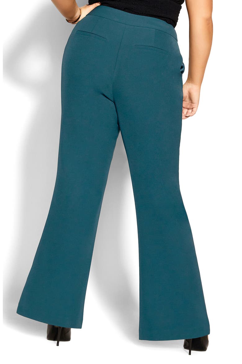 Vienna High Waist Flare Pants, Alternate, color, JADE