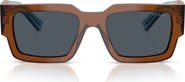 Prada 54mm Rectangular Sunglasses