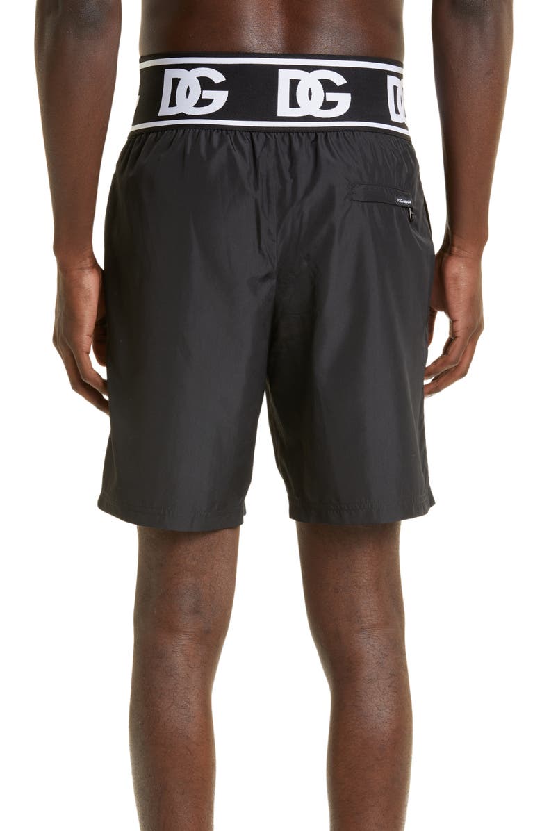 Dolce&Gabbana Logo Swim Trunks, Alternate, color,
